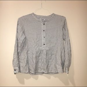 Madewell grid pattern shirt
